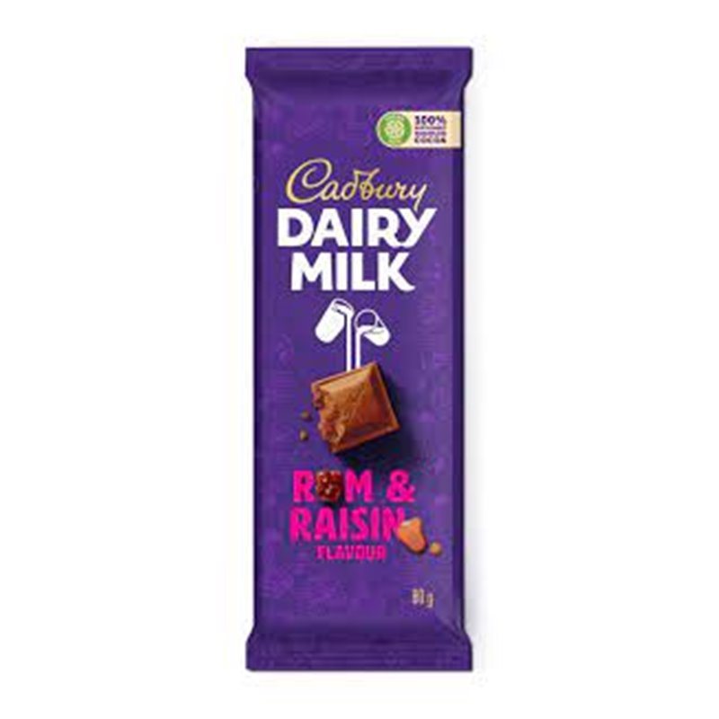 Cadbury Rum & Raisings 80g